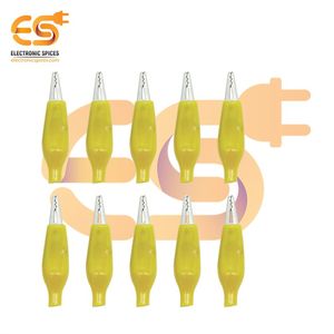 Pince crocodile jaune isolée de 40mm pour camp d'essai - Product Image 5