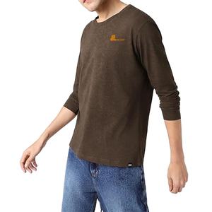 New Men <b>Long</b> Sleeve Round Neck T <b>Shirt</b> Cotton Custom Logo Men <b>Long</b> Sleeve Crew Neck <b>Tee</b> - Product Image 4