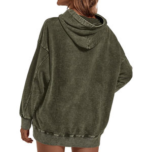 เสื้อฮู้ดซักกรดสำหรับผู้หญิงเสื้อกันหนาวผ้าฝ้ายโพลีเอสเตอร์ระบายอากาศได้ดีดีไซน์ล่าสุด - Product Image 5