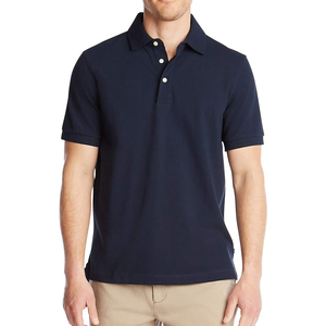 Polo de performance pour hommes-Design respirant à manches courtes, évacuant l'humidité avec col boutonné pour le bureau et le style décontracté - Product Image 1