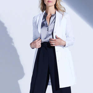 Blouse de laboratoire unisexe à manches longues, légère, infroissable, en polyester/coton, pour infirmières, hôpitaux, usage médical - Product Image 6