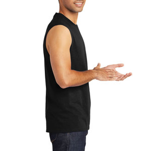 OEM <b>Men</b> Summer Cotton <b>Vest</b> Tank Top <b>Gym</b> Bodybuilding <b>Men</b> Cotton Tank Tops - Product Image 3