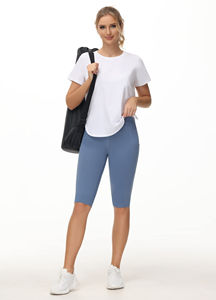 Venta al por mayor de las mujeres de encargo de impresión Puff de alta calidad de la gota del hombro de gran tamaño Fit camiseta transpirable hecho en Pakistán - Product Image 6