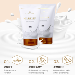 TERESIA มูสล้างหน้าสำหรับทุกสภาพผิว 150 มล. มิลค์พลัส โฟมทำความสะอาดผิวหน้า มอยเจอร์ไรเซอร์ ส่วนผสมวีแกน ทำความสะอาดรูขุมขนอย่างล้ำลึก - Product Image 5