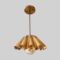 Plafonnier élégant en laiton de style Mid-Century, trois lumières, style Sputnik, suspension de plafond rétro moderne, éclairage pour la maison