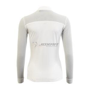 Chemises d'équitation pour femmes, 100% polyester, écologiques, personnalisables, tissu doux et respirant, confortables pour les concours d'équitation - Product Image 2