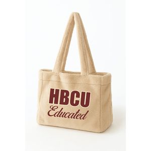 Bolso Tote de Felpa con Bordado de Chenilla, Diseño Neutral de la Hermandad Griega Divine Nine, Regalo Personalizado - Product Image 2