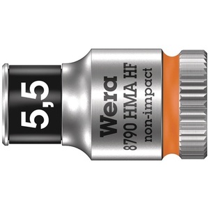 Llave de Tubo de 6 Puntas WERA 8790 HMA HF de 1/4'', Ancho de Inserto de 5.5mm, Longitud de 23mm - Product Image 1