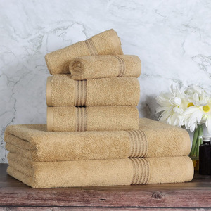 Couleur personnalisée Ensembles de serviettes Dobby Weave personnalisés avec marque privée disponible au Pakistan sur le prix de gros - Product Image 5