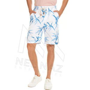 Short en tricot de coton lourd pour hommes de style High Street avec lacets et méthode de tissage non tissé multi-poches - Product Image 3