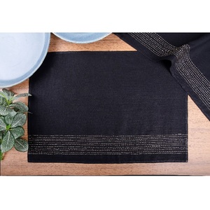 Solid Color 6PCS Heat-Resistant Anti-Skid Stain Washable New Decorative <b>Kitchen</b> Dining <b>Table</b> Mat Luxury Restaurant Wedding - Product Image 4