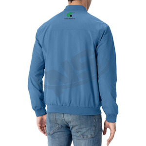 Blouson Bomber Personnalisé en Polyester/Coton Respirant et Coupe-Vent pour Homme, Couleur Unie, Hiver, Vente Flash, Streetwear - Product Image 5