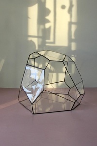 Hot Selling <b>Vintage</b> New Arrival Black Colour Terrarium <b>Vase</b> Planter Decorate in Metal Border for Home & Office Decorate - Product Image 2