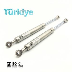 Ressort à gaz en acier inoxydable 316L, 402 mm (15,827 po), 100-2500 N, fabriqué en Turquie, certifié CE ISO9001, pour lit de camping-car, cabine de tracteur, équipement marin et médical - Product Image 1