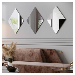 <b>Wall</b> <b>Mirror</b>, Bohemian <b>Decor</b>, Geometric <b>Wall</b> <b>Mirror</b> <b>Decor</b> for Bedroom and Living Room and Bathrooms - Product Image 1