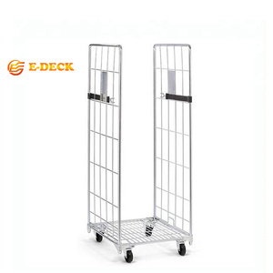 Chất lượng cao kho ráp thép có thể khóa có thể gập lại làm tổ có thể tháo rời hàn cuộn lồng xe đẩy - Product Image 1