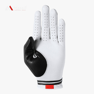 Vente directe d'usine Gants de golf en cuir Cabretta personnalisés Gant de sport respirant conçu votre propre logo Gants de golf complets - Product Image 1