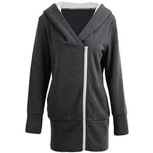 Full Zip Fitness Hoodies Pockets Jackets <b>Women's</b> Ropa <b>Warm</b> Long Sleeve Yoga <b>Tops</b> Workout Sportswears - Product Image 5