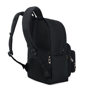 NATOLI Unisex B5 Mochila escolar con forro de poliéster suave impermeable Negro básico para estudiantes - Product Image 5