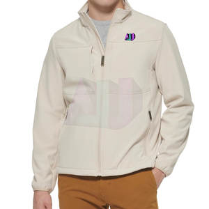 Veste d'hiver softshell légère pour homme - Écologique, respirante, logo frontal, tissu nylon/polyester, confortable et facile à porter - Product Image 1