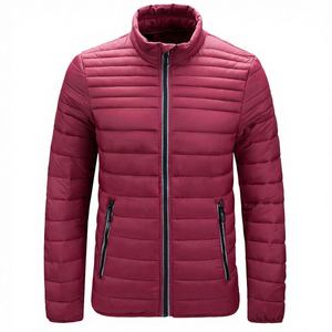 Chaqueta Acolchada Personalizada para Hombre, Ligera, de Invierno, con Cuello Alto, Cierre Frontal con Cremallera, Logotipo, Ecológica, Transpirable, OEM, ODM - Product Image 1