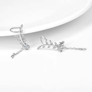 Orecchini pendenti e a lobo in vero cristallo - Product Image 2