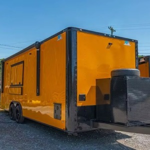 รถเทรลเลอร์สเตนเลสสตีลและอลูมิเนียมแบบมีอุปกรณ์ครบครันใช้ในครัวเคลื่อนที่สำหรับขนมขบเคี้ยวฮอทด็อก - Product Image 6