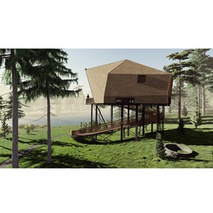Bungalow Prefabricado de Bambú LCB04 Moderno de Alta Calidad de 58 m², Invernaderos Industriales de 40HC, Edificios Prefabricados de Primera Calidad de Vietnam - Product Image 3