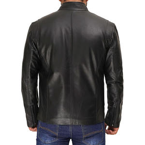 Customizable OEM Women's Slim <b>Faux</b> <b>Leather</b> <b>Jacket</b> Stand Collar PU <b>Leather</b> <b>for</b> Winter Season <b>for</b> <b>Men</b> - Product Image 2