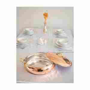 Haute demande Prix raisonnable Écologique De Luxe Personnalisable Plat De Riz En Cuivre Pot De Service pour Les Événements De Mariage Du Ramadan - Product Image 3