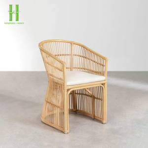 Antique Vintage Rattan Wicker Ball <b>Chair</b> Traditional Couple <b>Chairs</b> for Living Room Dining <b>Kitchen</b> Home Furniture Application - Product Image 1