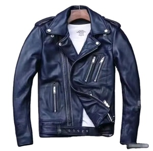 Chaqueta de Cuero Genuino para Hombre, Diseño Moderno, Alta Calidad, con Cierre de Cremallera, Venta al Por Mayor, Producto de Alta Demanda - Product Image 4