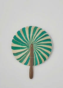 Abanico de Madera de Coco Estilo Camboya, Abanico de Mano Hecho a Mano con Hojas de Palma, Tejido Multicolor para Recuerdos de Boda Tropical, Decoración de Eventos, Regalo de Verano - Product Image 3