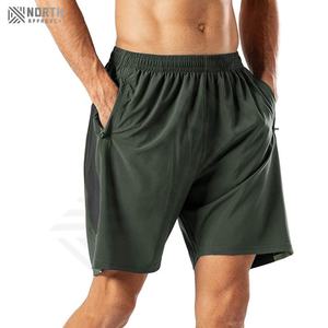 Oem Custom Men's Casual Gym Shorts <b>Black</b> Polyester Print Pattern Plain Dyed Breathable Quick Dry Mid Drawstring Closure Fitness - Product Image 1