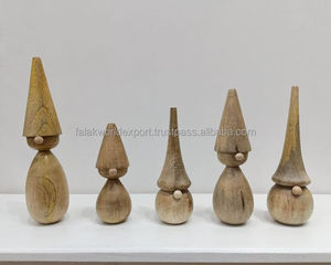 Tailai madera Pino árbol decoración tallado a mano árbol de mesa de Navidad con Base para oficina en casa para decoración de fiesta de vacaciones de Navidad por FWE - Product Image 2