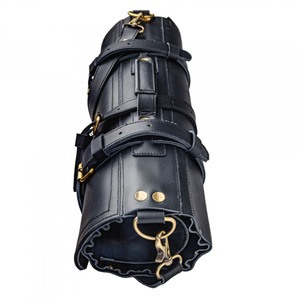 Portable <b>Rolling</b> Leather Knife Bag <b>Backpack</b> Durable Synthetic Leather Case for Kitchen Chef Knives OEM Customizable-LKR-0066 - Product Image 5