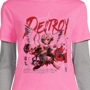 Camisetas de mujer de manga larga con cuello redondo y talla personalizada, nuevas camisetas de doble capa a la moda a la venta - Product Image 5