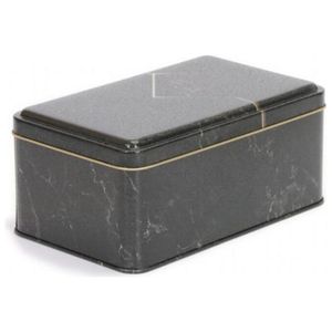 1.6L Mon Amour Caja de almacenamiento de metal rectangular 115x190x80mm Cestas de metal elegantes - Product Image 1