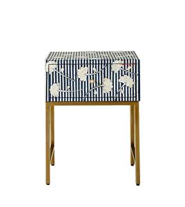 Consola con Incrustaciones de Hueso, Mesa con Incrustaciones de Hueso con Diseño Floral - Product Image 4