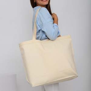 Sacs fourre-tout en toile épaisse extra-larges pour femmes avec fermeture à boucle et crochet - Product Image 3