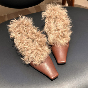 Zapatos de vestir de cuero genuino para mujer, zapatos de oficina de tacón bajo, cómodos y fáciles de poner, zapatos planos de ballet de cuero suave para mujer - Product Image 2