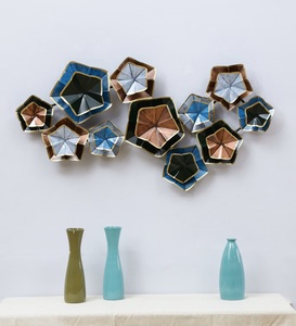 Grand mur moderne en métal Art décoratif en aluminium en fer pour la chambre à coucher et le salon Affichage mural suspendu à l'intérieur - Product Image 5