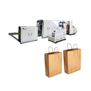 Machine de fabrication de sacs en papier à fond carré entièrement automatique pour sacs en papier kraft carrés - Product Image 1