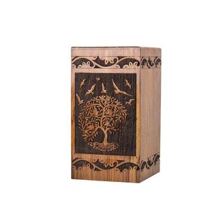 Handmade Rosewood Urn <b>for</b> Human <b>Ashes</b> Tree <b>of</b> Life Wooden <b>Box</b> Personalized Cremation <b>for</b> Handcrafted Large Wooden Urn <b>Box</b> - Product Image 4