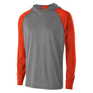 Camiseta con Capucha Térmica Transpirable Personalizada para Hombre, Manga Larga Raglán, Poliéster/Algodón, Ecológica, con Estampado Digital - Product Image 1