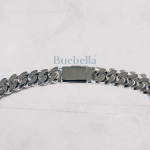 14K oro blanco 925 Plata fina Moissanite joyería 12mm estilo Hiphop Iced Cuban Link cadena collar 12mm Moissanite Cuban Link - Product Image 5