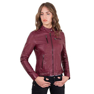 Veste de moto en peau de mouton véritable sur mesure, respirante, coupe-vent, séchage rapide, réversible, manches longues, vêtements d'extérieur pour femmes, vente en gros - Product Image 1