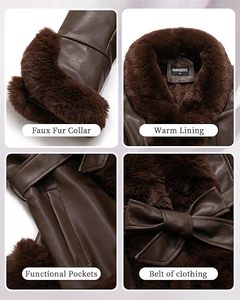 Chaquetas de Cuero Sintético para Mujer Hechas a Medida a Precios Razonables, Chaqueta de Cuero de Moda de Alta Calidad, Chaquetas de Cuero de Invierno - Product Image 4