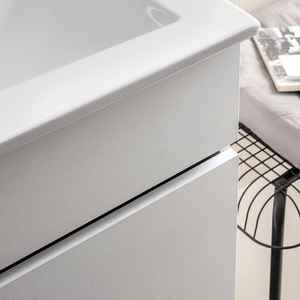 Mueble de Baño Moderno de Madera Blanca de 120 cm con Doble Lavabo, Juego de Baño Shanghai - Product Image 6