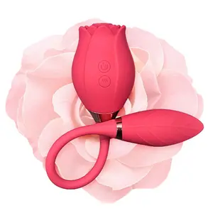 Rose G spot Sucking Vibrator Licking Vagina Vibrating Nipple Clit dual Stimulation Female Masturbation Clitoris Stimulator